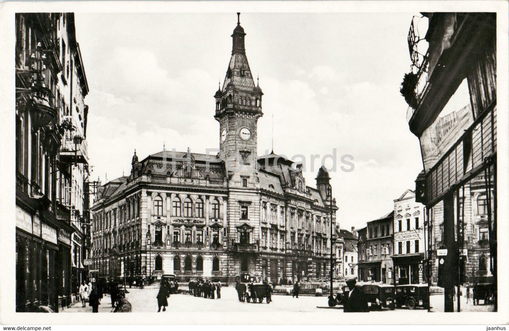 Jagerndorf - Krnov - Adolf Hitler Platz - old postcard - 1939 - Czech Republic - used - JH Postcards