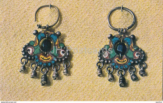 Earrings , Russia - State Hermitage - Russia USSR - unused - JH Postcards
