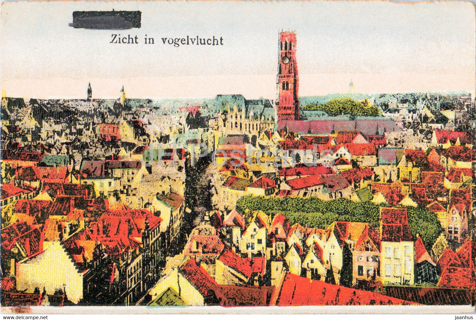 Brugge - Bruges - Zicht in vogelvlucht - old postcard - Belgium - unused - JH Postcards
