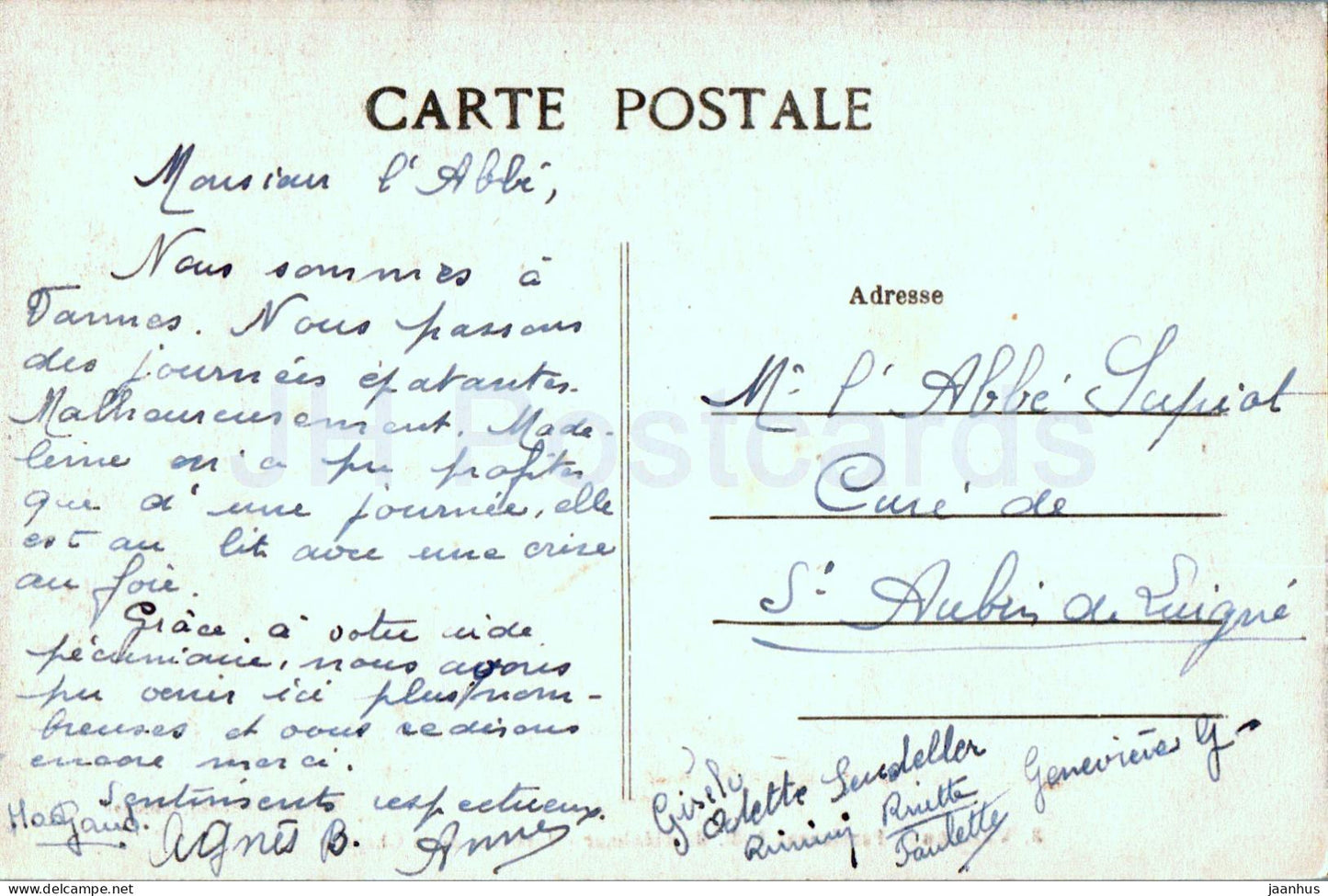 Vannes - Pensionnat ND du Menimur - Interieur de la Chapelle - chapelle - 3 - carte postale ancienne - France - occasion