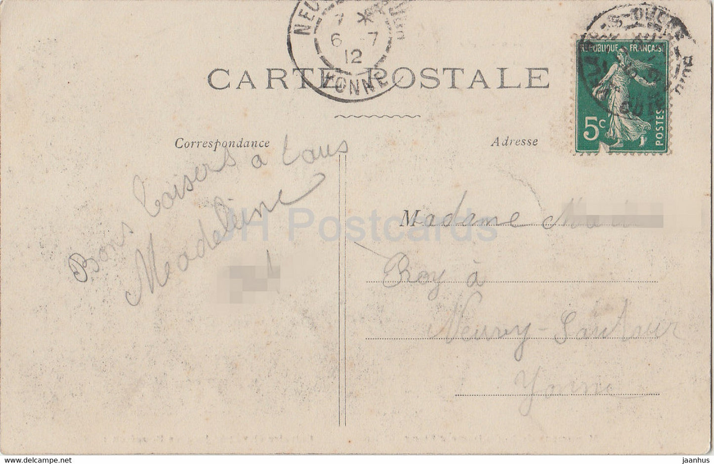 Velars sur Ouche - Le Calvaire - Monument de Notre Dame d'Etang - 28 - alte Postkarte - 1912 - Frankreich - gebraucht