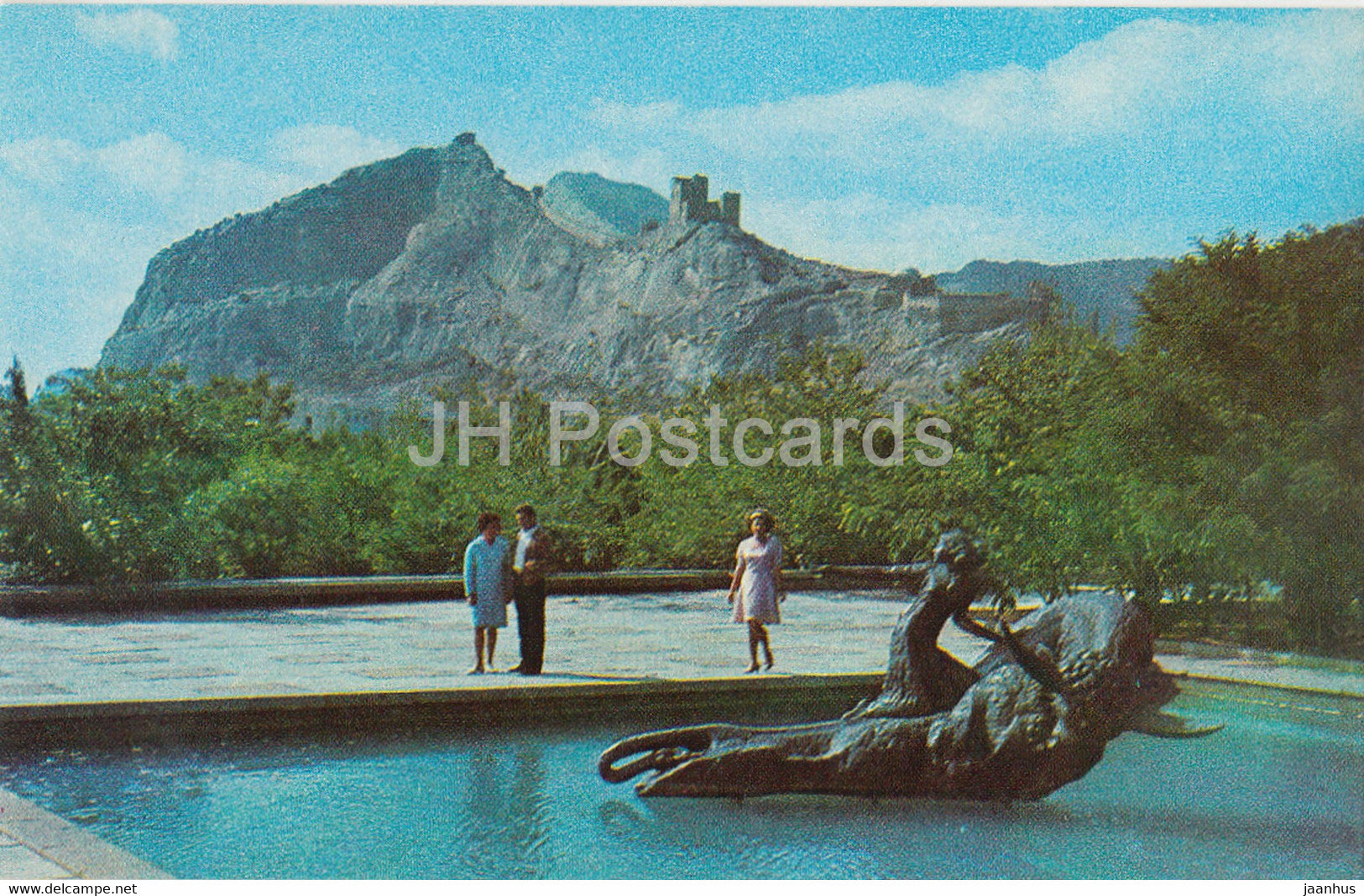 Sudak - sculptural composition The Abduction of Europa in Holiday House - Crimea - 1974 - Ukraine USSR - unused - JH Postcards