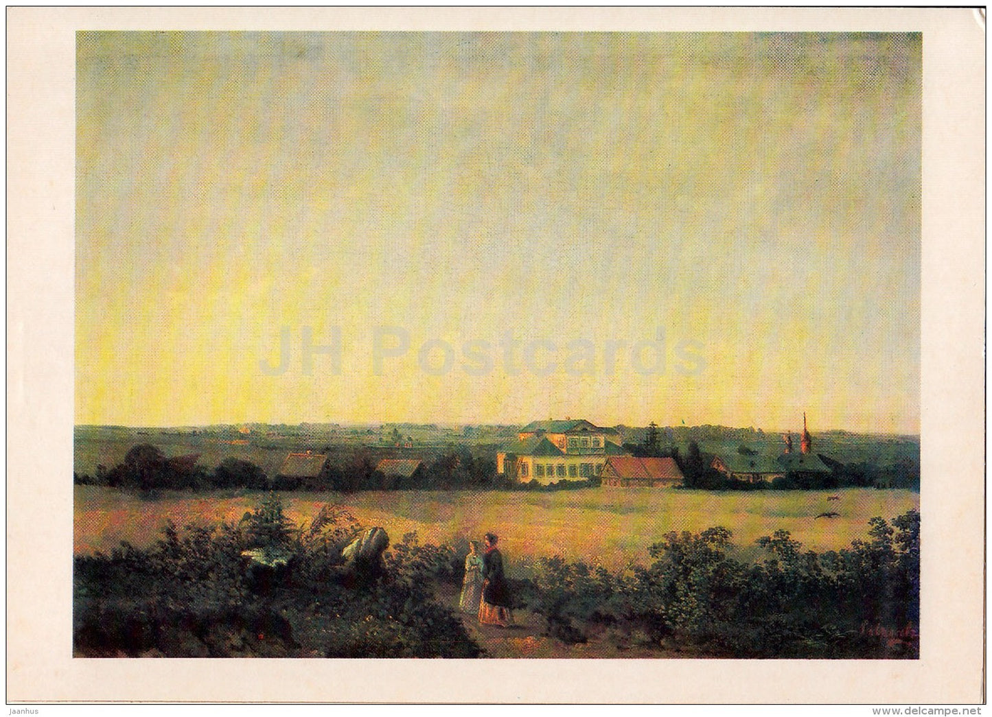 painting by A. Savrasov - View in the vicinity of Moscow - Russian art - 1986 - Russia USSR - unused - JH Postcards