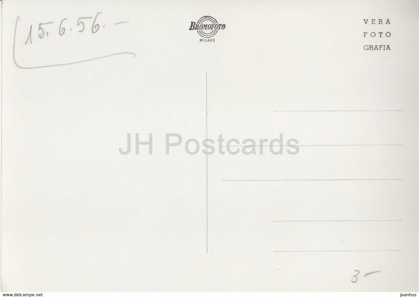 Milano - Milan - Via Torino - tram - 384 - 1956 - Italy - used