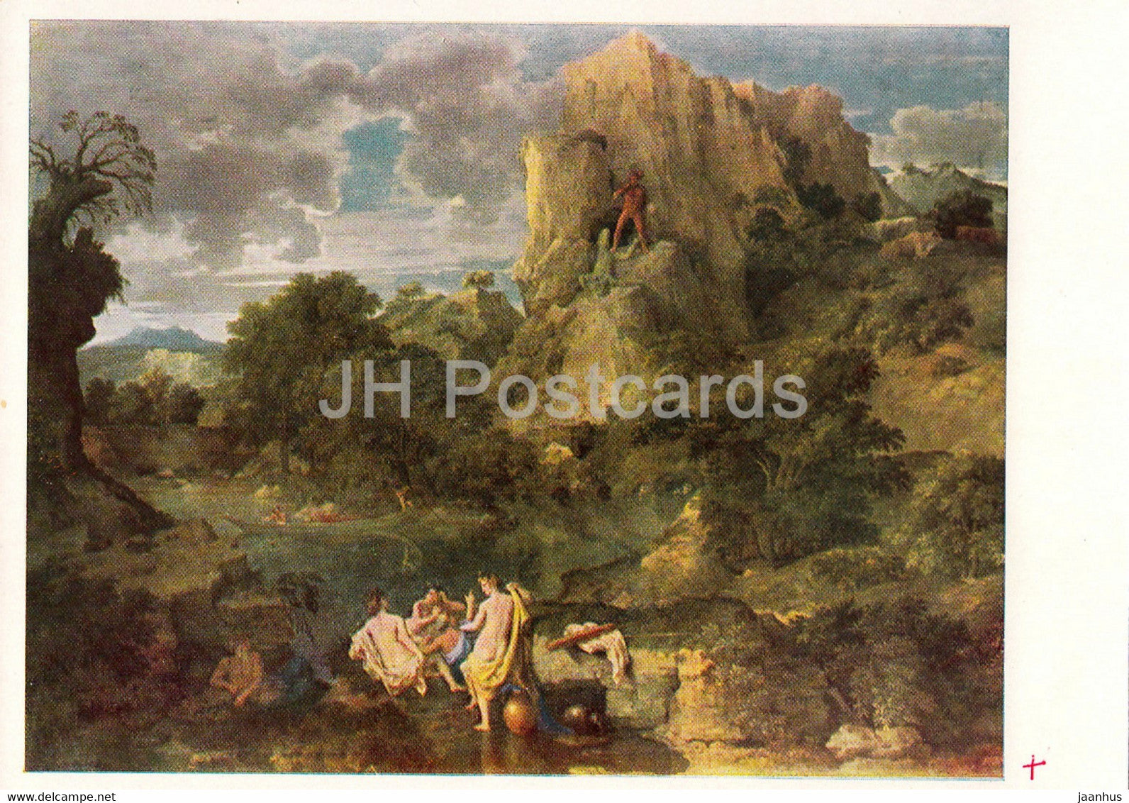 painting by Nicolas Poussin - Landscape with Polyphemus - French art - 1966 - Russia USSR - unused - JH Postcards