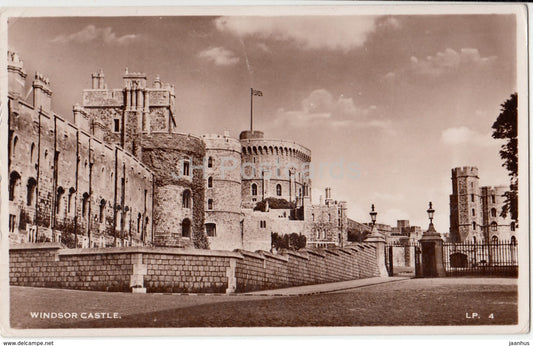 Windsor Castle - LP. 4 - 1954 - United Kingdom - England - used - JH Postcards