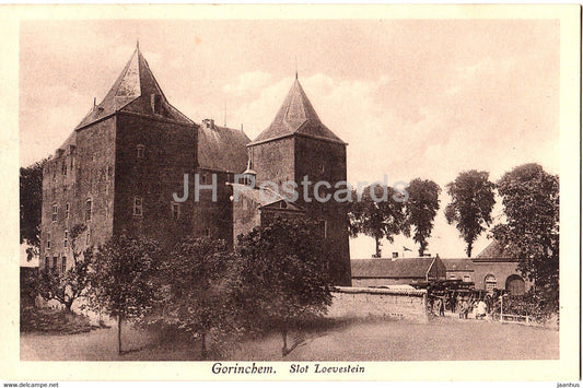 Gorinchem - Slot loevestein - castle - 1252 - old postcard - Netherlands - unused - JH Postcards