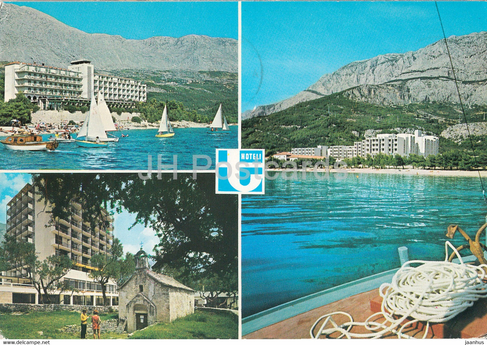 T hoteli - hotel - sailing boat - architecture - 5939 - 1982 - Yugoslavia - used - JH Postcards