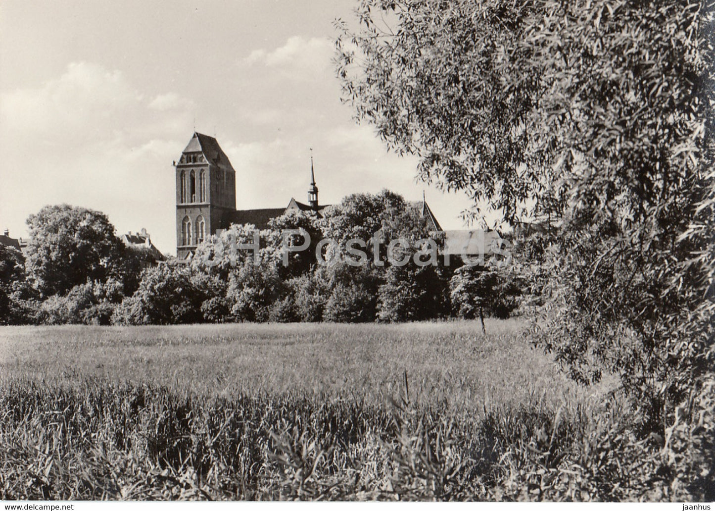 Gustrow - Blick zum Dom - cathedral - Germany - unused - JH Postcards
