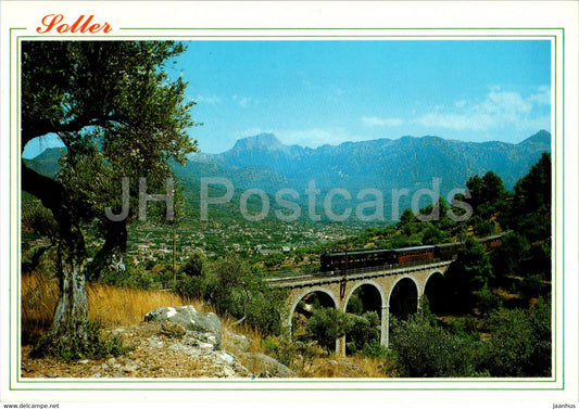 Soller - Mallorca - railway - train - 2611 - Spain - unused - JH Postcards