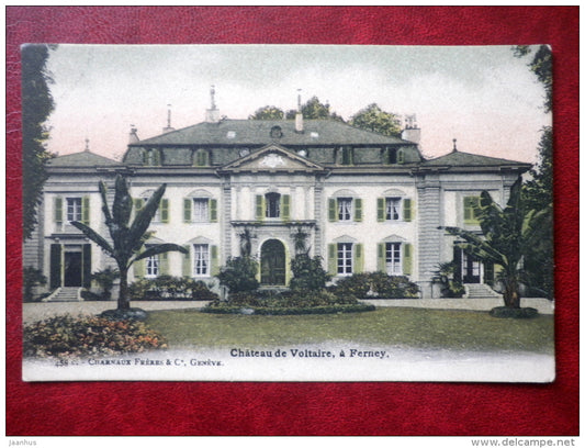 Château de Voltaire , à Ferney - old postcard - France - unused - JH Postcards
