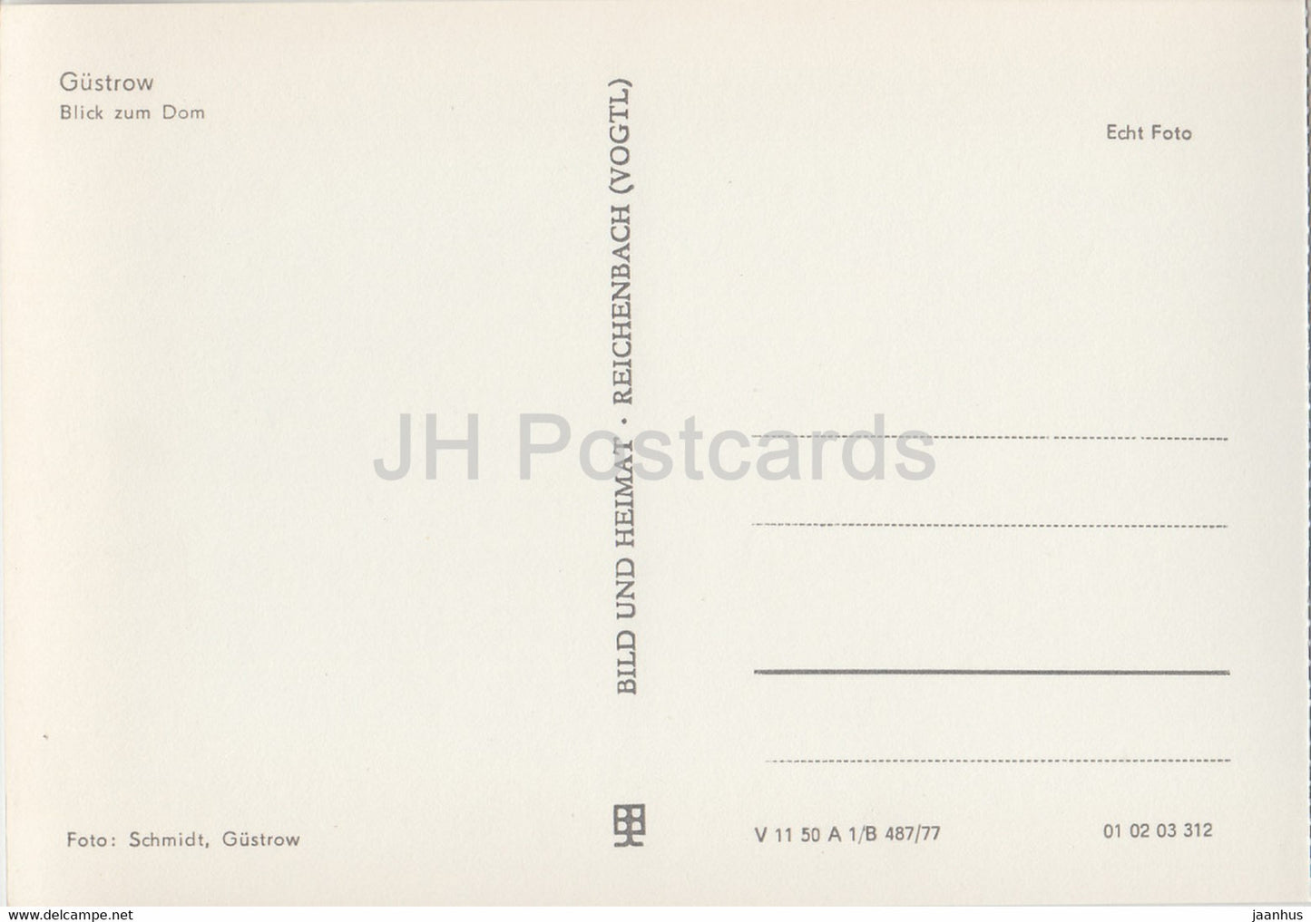 Gustrow - Blick zum Dom - cathedral - Germany - unused