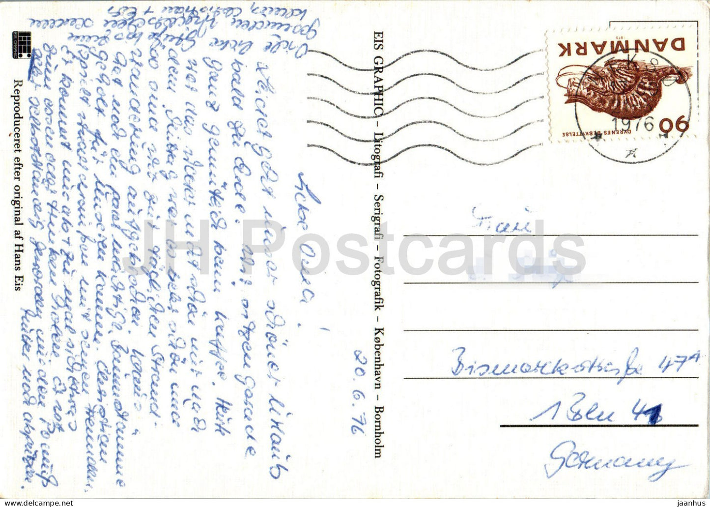 Snogebaek – Illustration – 1976 – Dänemark – gebraucht 