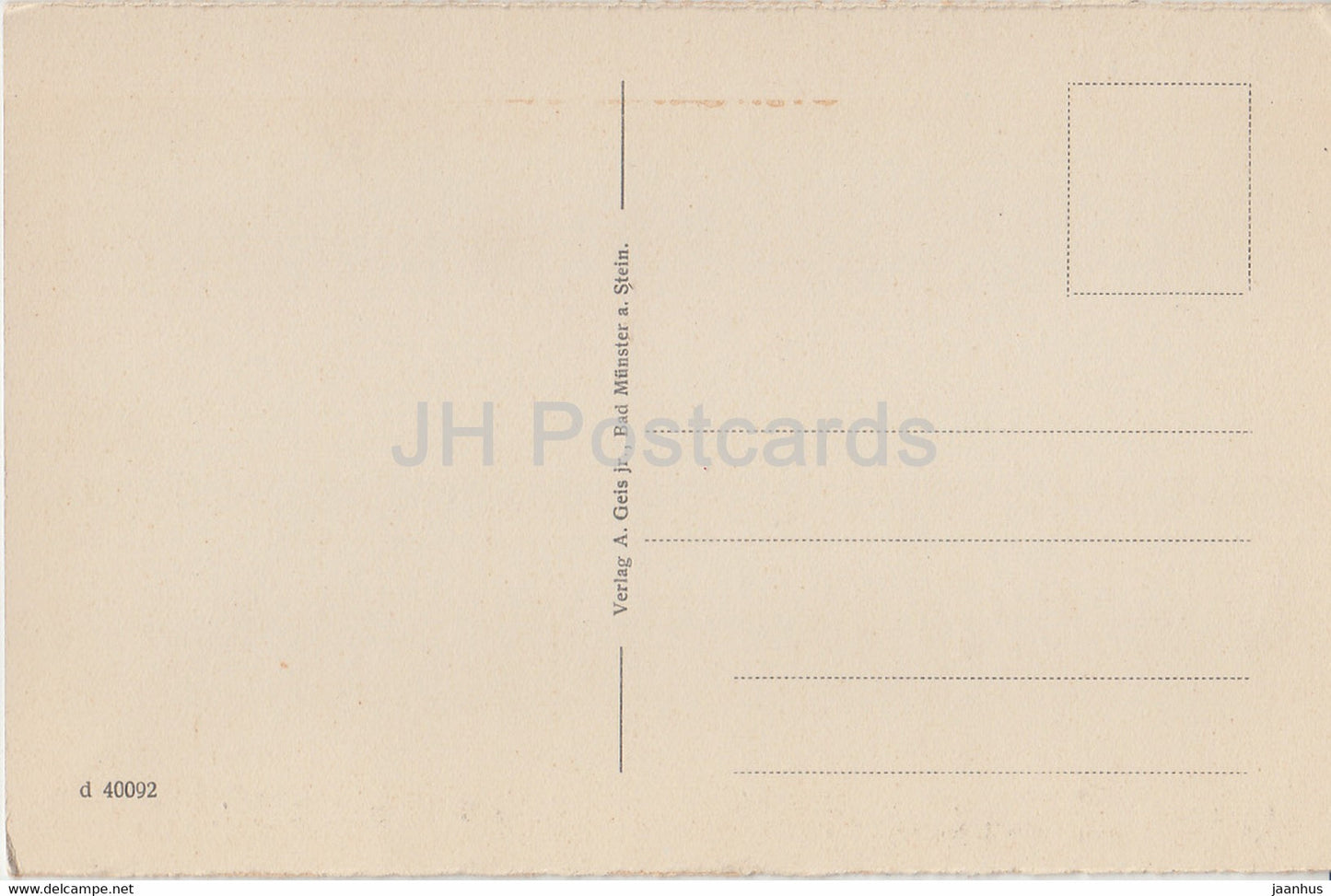 Bad Munster a Stein - Total - 40092 - alte Postkarte - Deutschland - unbenutzt