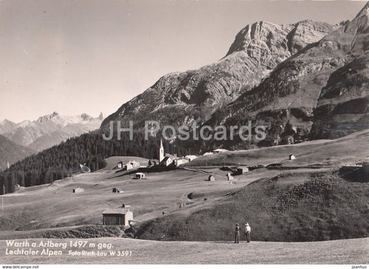 Warth a Arlberg 1497 m - Lechtaler Alpen - Austria - used - JH Postcards