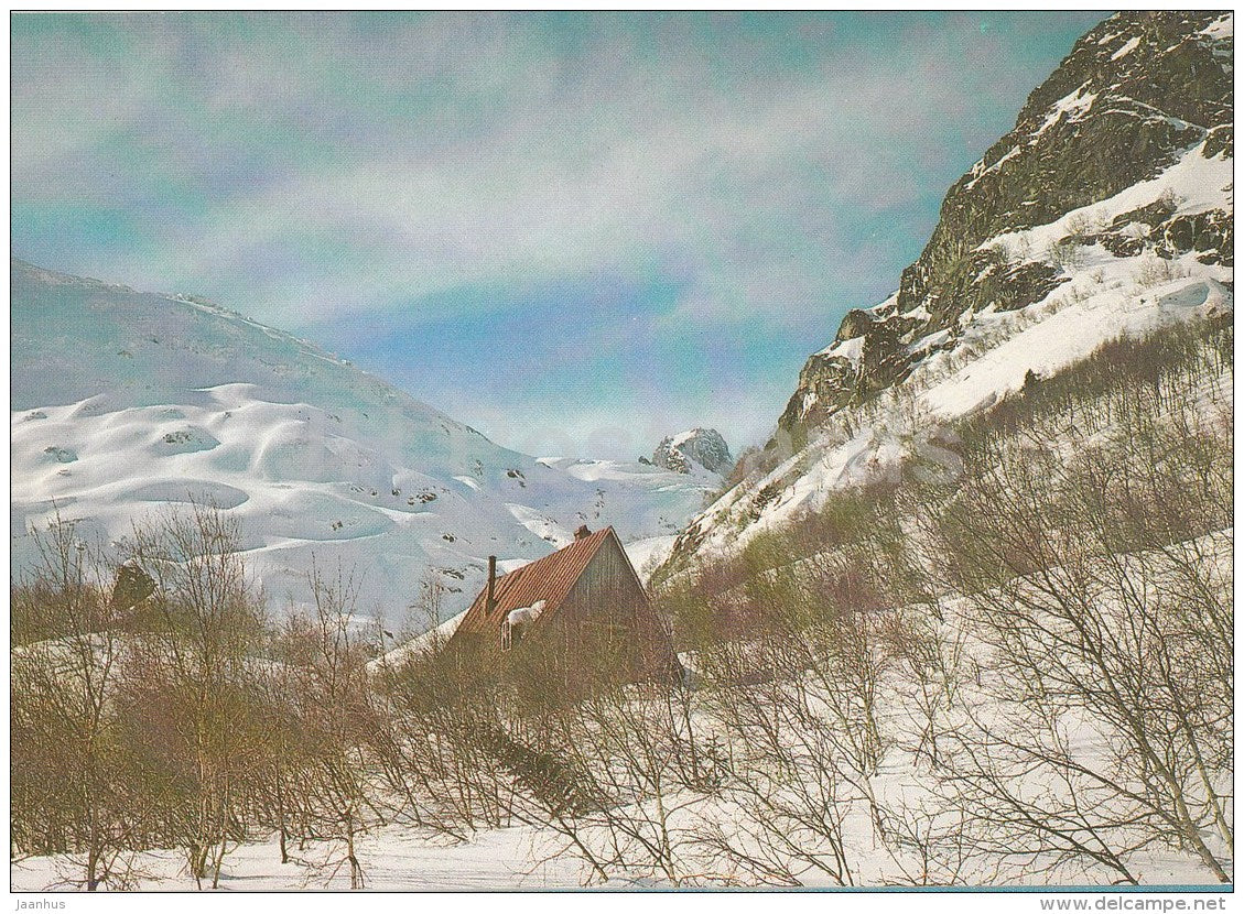 Alpinist Hut - Karachay-Cherkessia - 1983 - Russia USSR - unused - JH Postcards