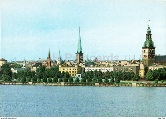 Riga - View at the Old Town - 1984 - Latvia USSR - unused - JH Postcards