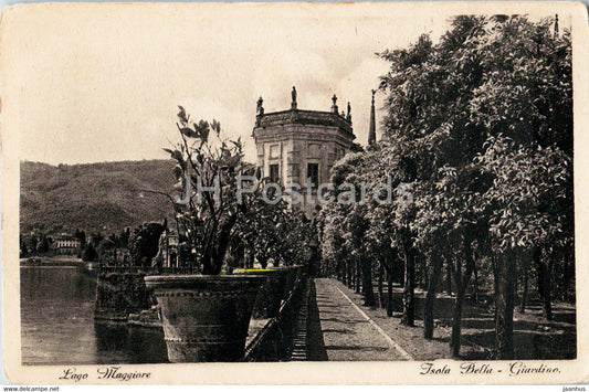 Lago Maggiore - Isola Bella - Giardino - 0262 - old postcard - Italy - unused - JH Postcards