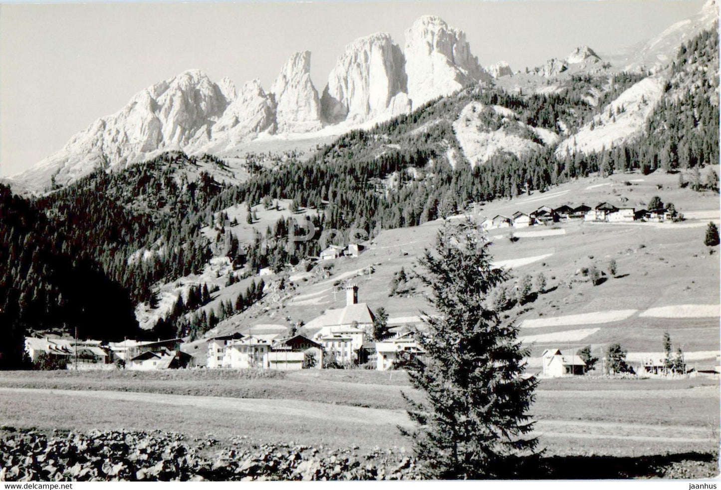 Campitello di Fassa verso il Sassolungo - 1961 - Italy - used - JH Postcards