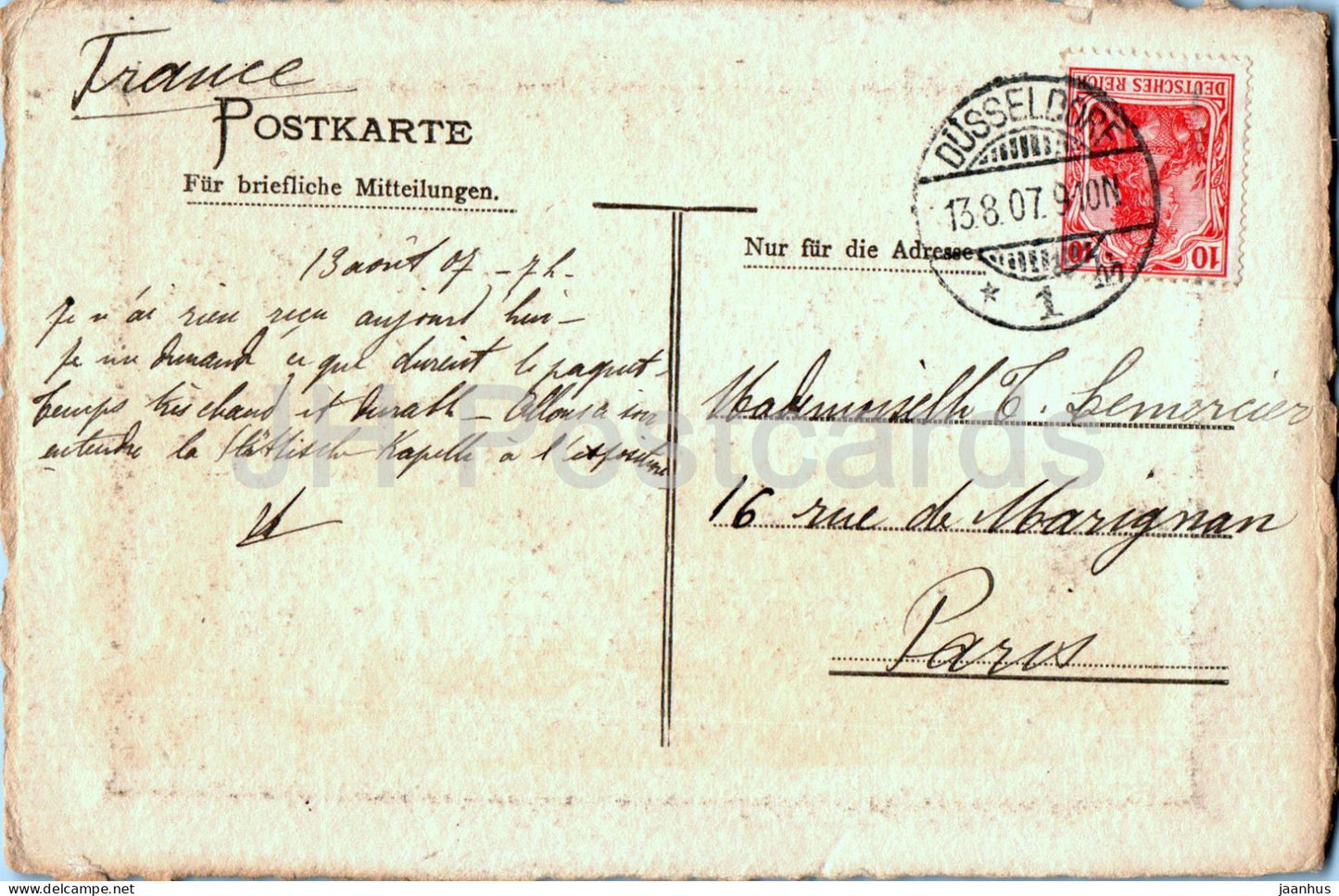 Koln - Cologne - Haupt Portal des Kolner Domes - cathedral - old postcard - 1907 - Germany - used