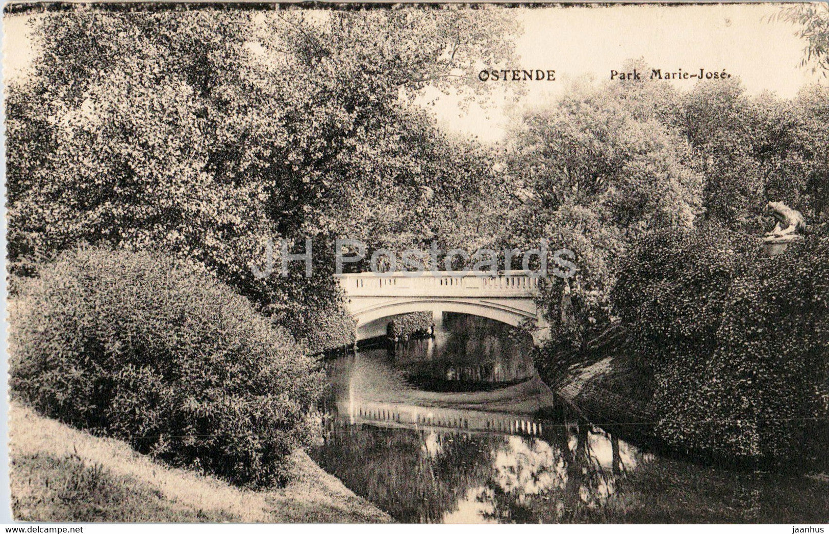 Ostende - Oostende - Park Marie Jose - old postcard - Belgium - unused - JH Postcards
