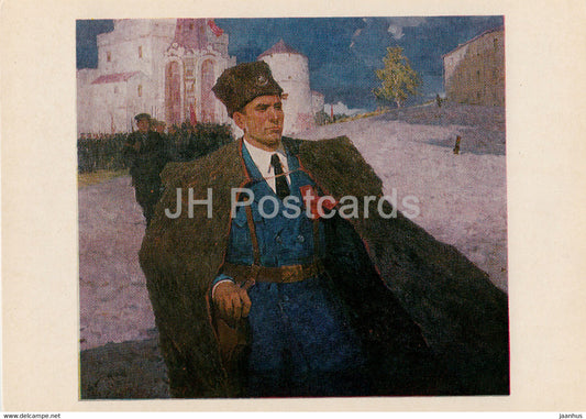 painting by L. Fatakhhov - Mullanur Vatkhihov - Tatar Russian art - 1983 - Russia USSR - unused - JH Postcards
