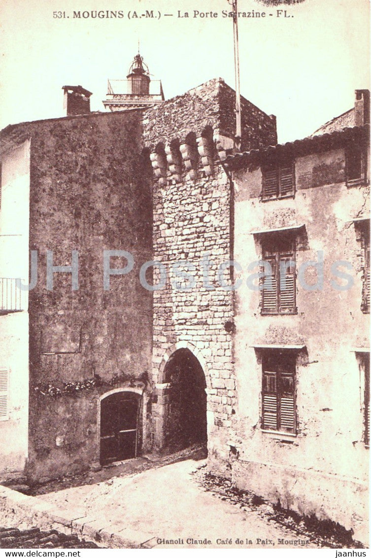 Mougins - La Porte Sarrazine - 531 - old postcard - France - unused - JH Postcards