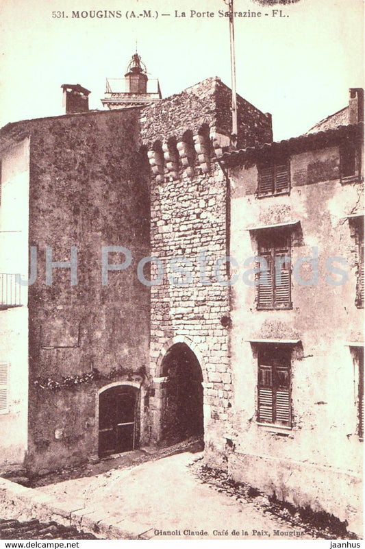 Mougins - La Porte Sarrazine - 531 - old postcard - France - unused - JH Postcards