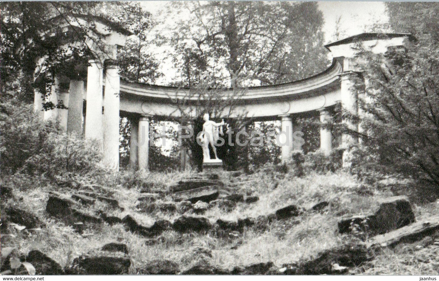 Pavlovsk Park - Apollo colonnade - 1984 - Russia USSR - unused - JH Postcards