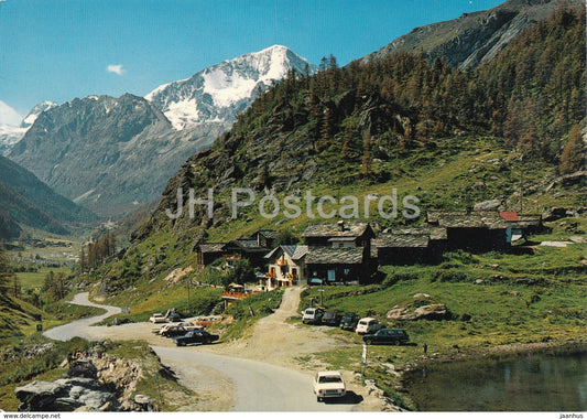 La Gouille - Val d'Arolla - Valais - Pigne d'Arolla - cars - 52946 - 1974 - Switzerland - used - JH Postcards