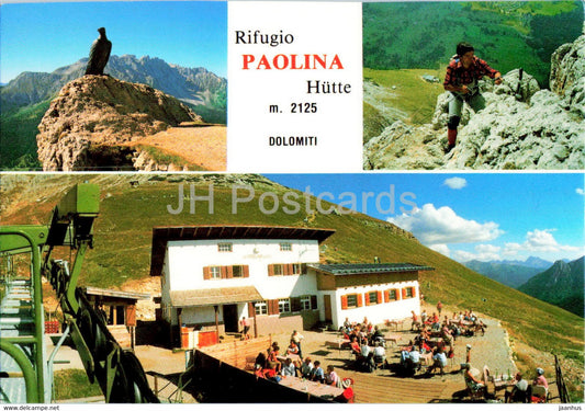 Rif Paolina - Hutte - Gruppo del Catinaccio - Italy - unused - JH Postcards