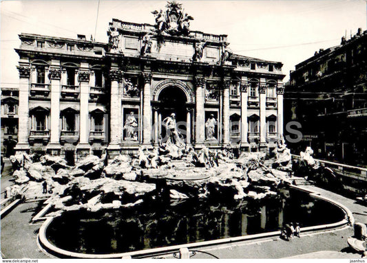 Roma - Rome - Fontana di Trevi - Trevi Fountain - 27 - old postcard - 1950 - Italy - used - JH Postcards