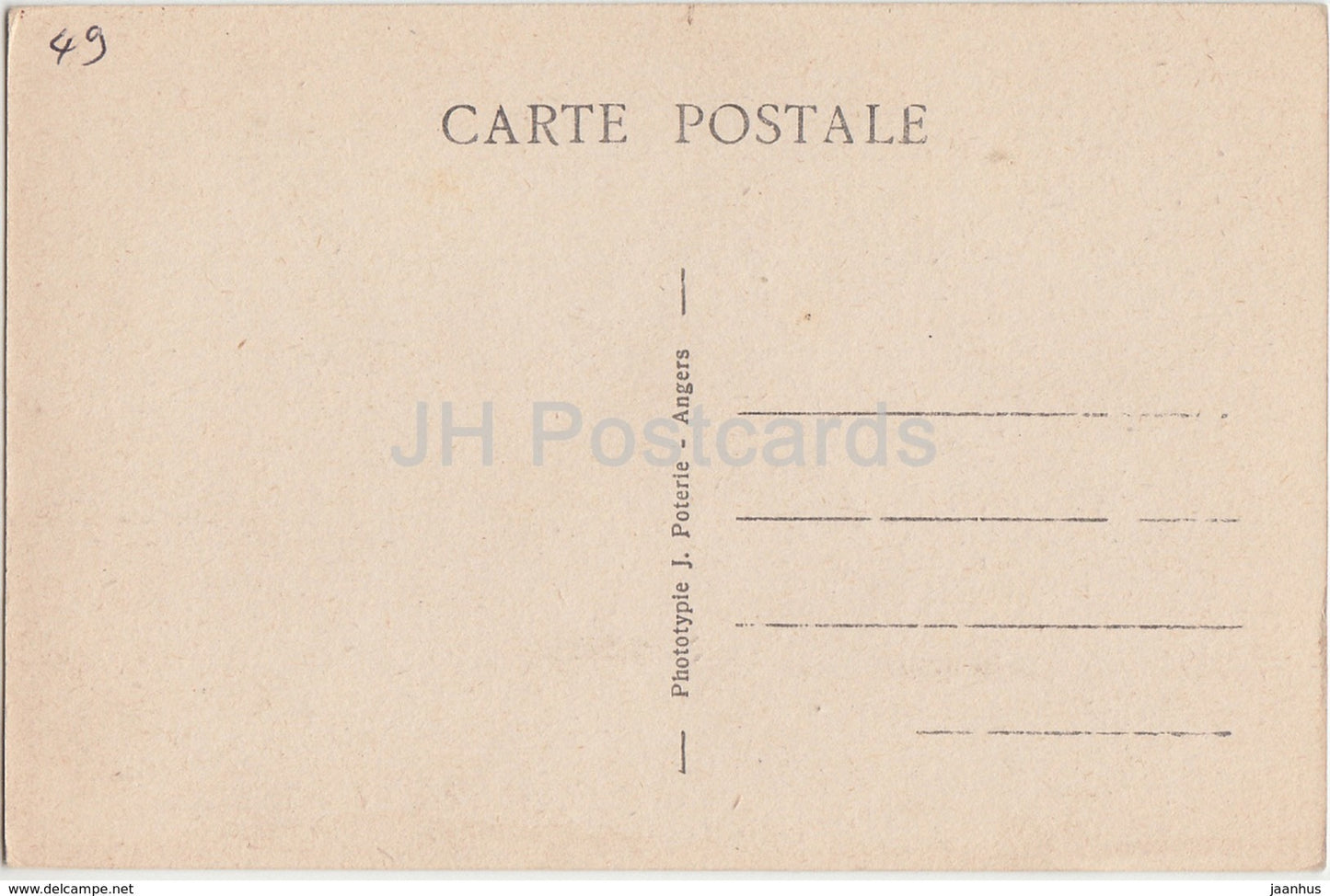 Bauge - Le Chateau - castle - old postcard - France - unused