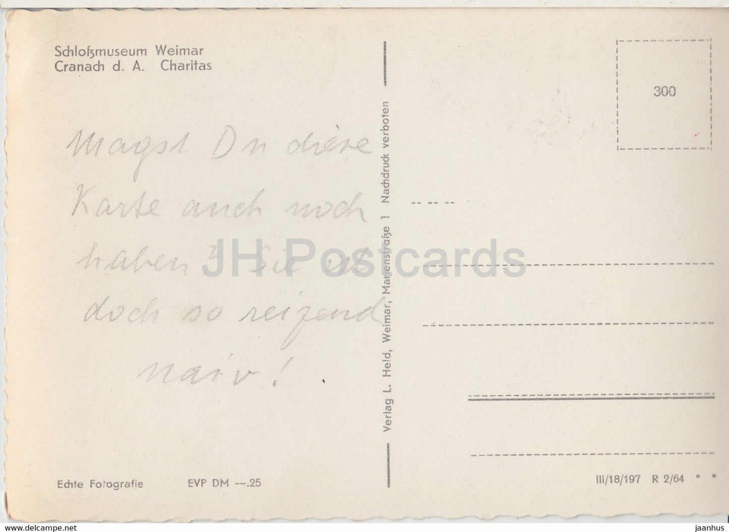 painting by Lucas Cranach the Elder - Charitas - nude - naked - 300 - German art - Germany - used