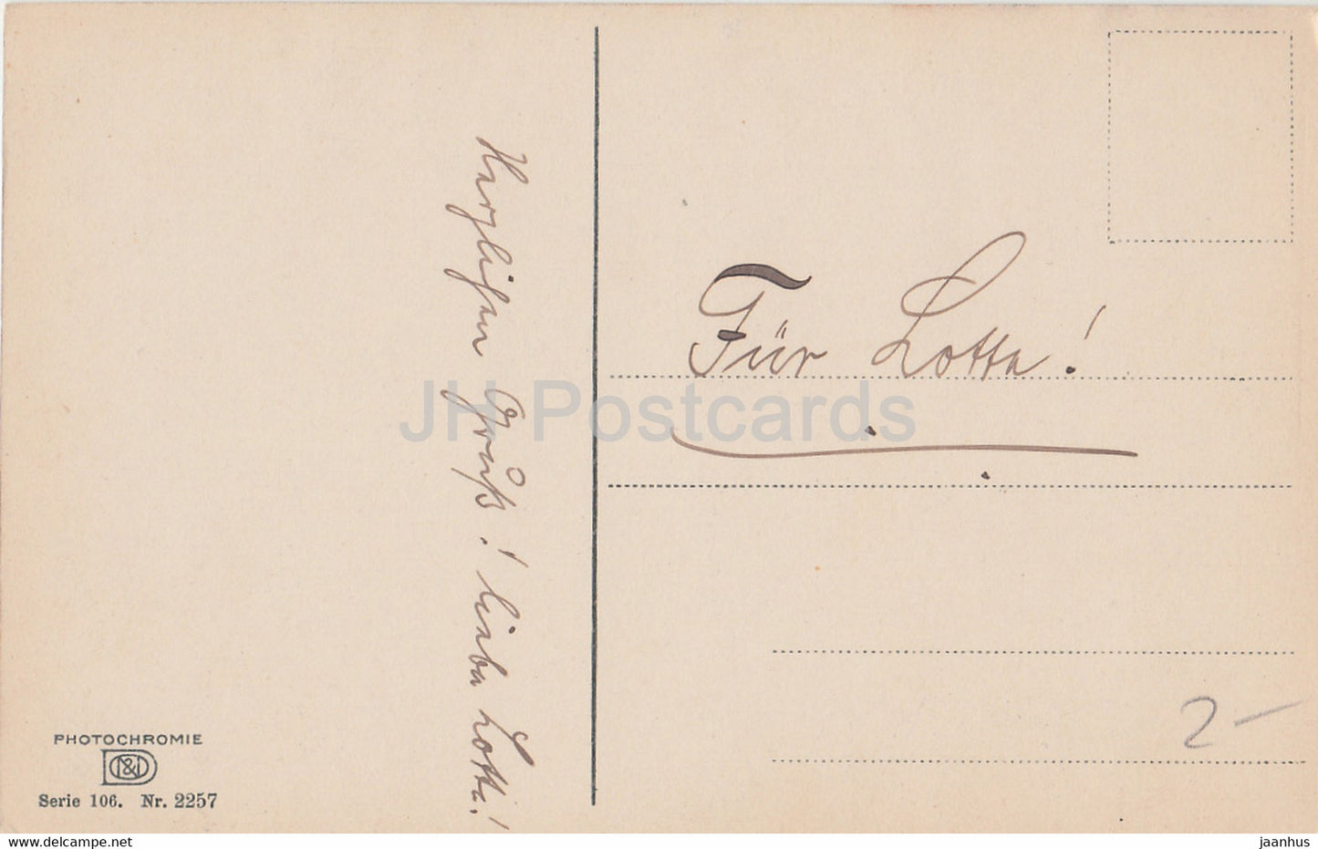 landscape - Photochromie 2257 - Serie 106 - old postcard -  Germany - used