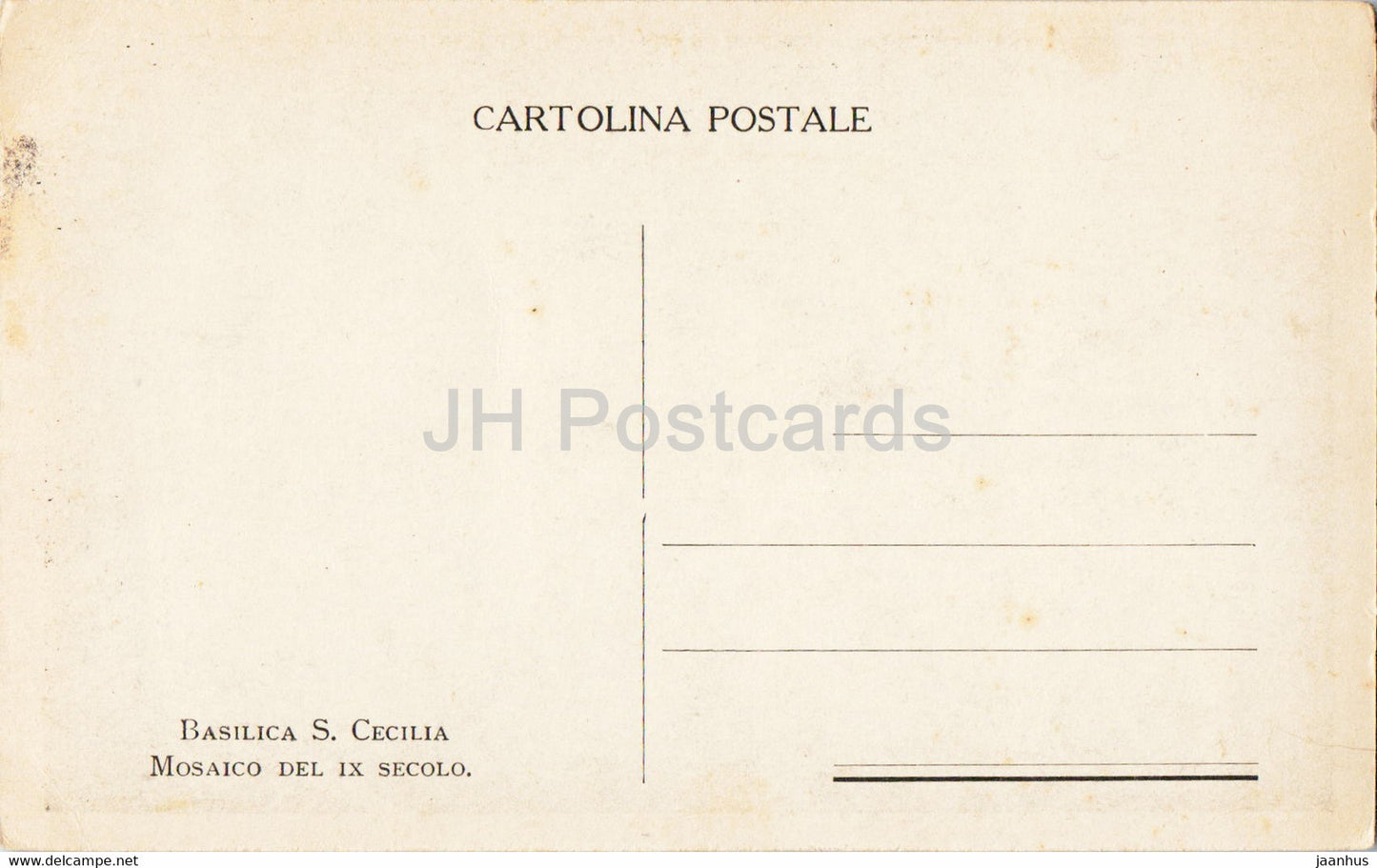 Roma - Rome - Basilica S Cecilia - Mosaico del IX Secolo - old postcard - Italy - unused