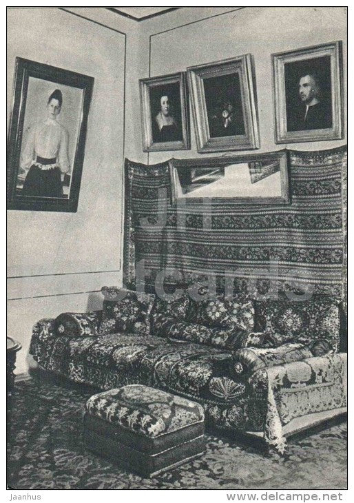 Large Living Room - Couch - Leo Tolstoy House Museum in Moscow - 1958 - Russia USSR - unused - JH Postcards
