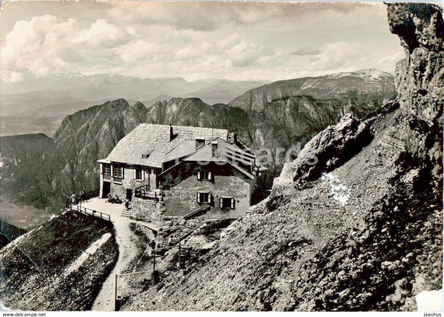 Rifugio Aleardo Fronza alle Coronelle - Club Alpino Italiano - old postcard - 1954 - Italy - unused - JH Postcards