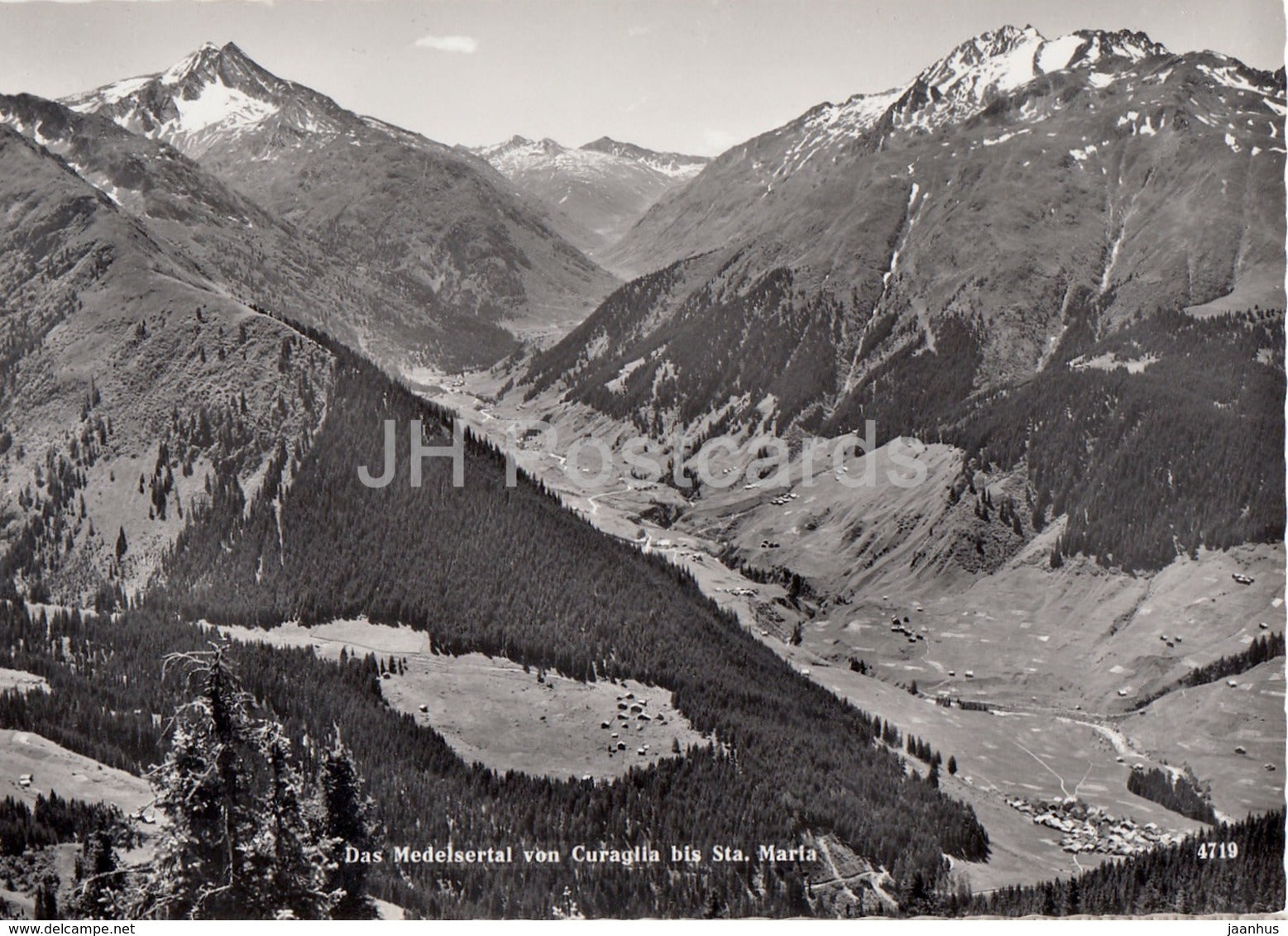 Das Medelsertal von Curaglia bis Sta Maria - 4719 - Switzerland - unused - JH Postcards
