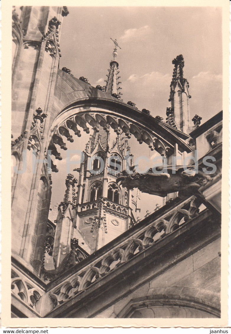 Praha - Prague - Prag - Gotische Pracht des St Veitsdomes - St Vitus - old postcard - 1012 - Czech Republic - unused - JH Postcards