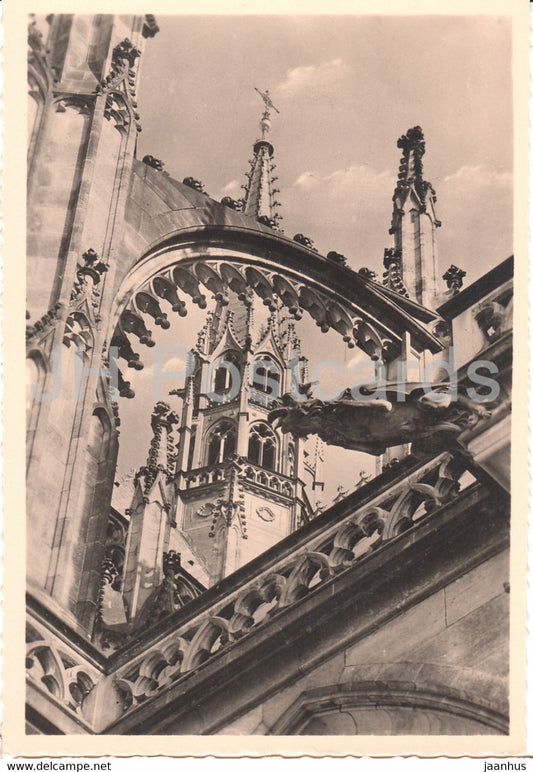Praha - Prague - Prag - Gotische Pracht des St Veitsdomes - St Vitus - old postcard - 1012 - Czech Republic - unused - JH Postcards