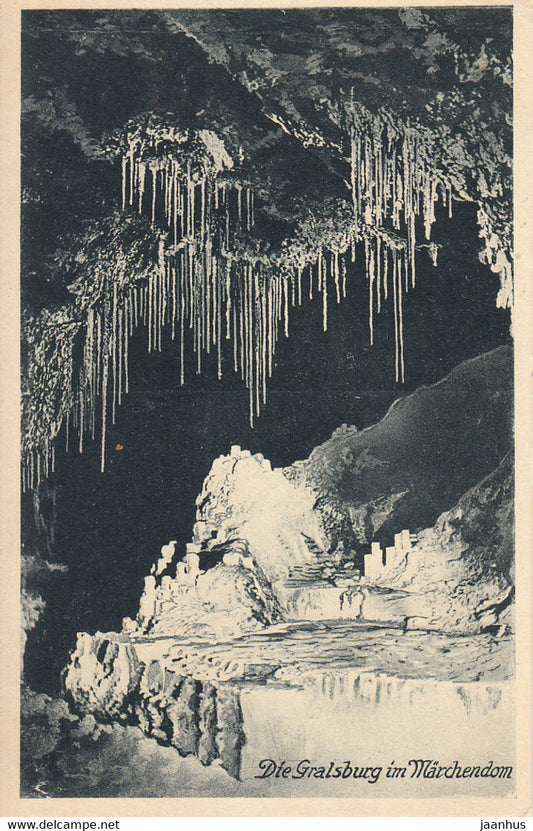 Die Gralsburg im Marchendom - Die Feengrotten von Saalfeld i Thuringen - old postcard - Germany - unused - JH Postcards