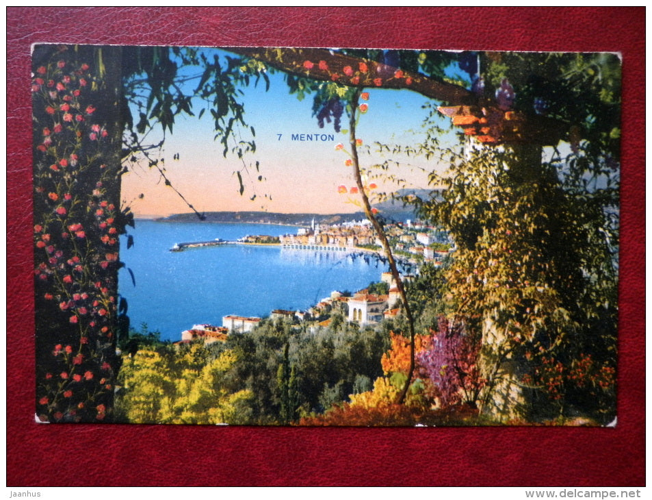 7 Menton - Garavan et le Cap-Martins - La Cote d´Azur - old postcard - France - unused - JH Postcards