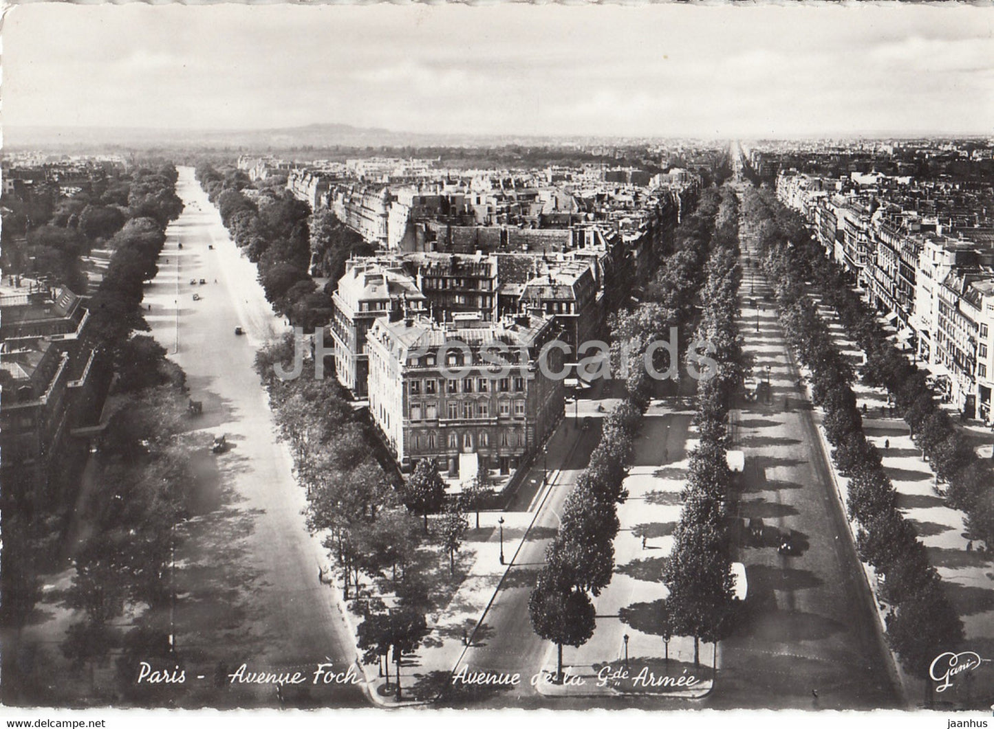 Paris - Avenue Foch - Avenue de la Gde Armee - France - unused - JH Postcards