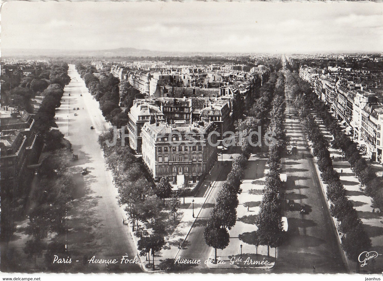Paris - Avenue Foch - Avenue de la Gde Armee - France - unused - JH Postcards