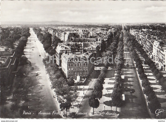 Paris - Avenue Foch - Avenue de la Gde Armee - France - unused - JH Postcards