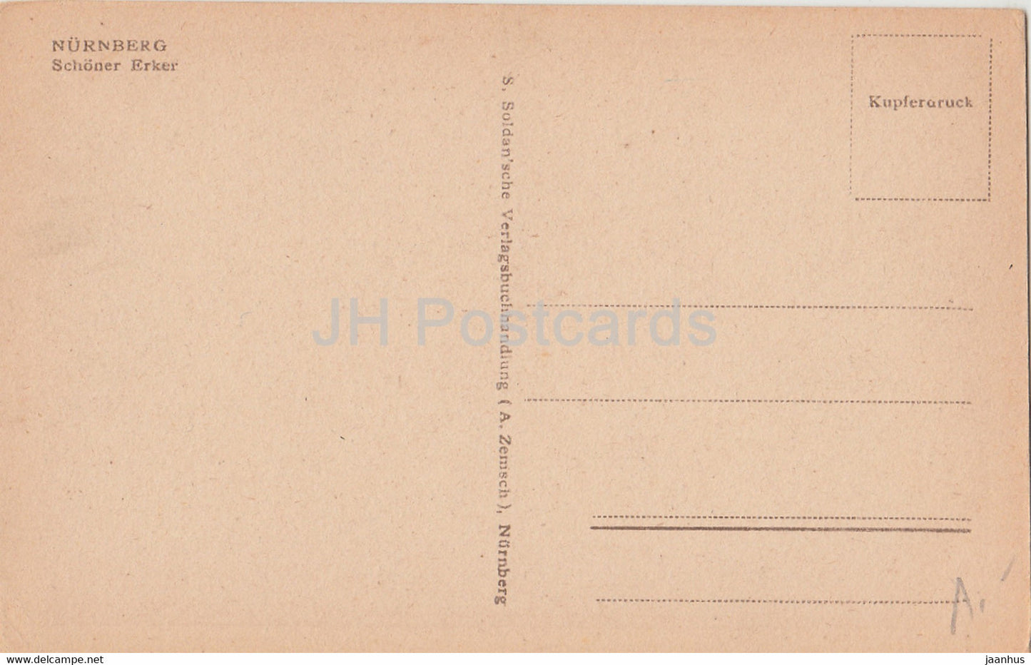 Nurnberg - Schoner Erker - old postcard - Germany - unused