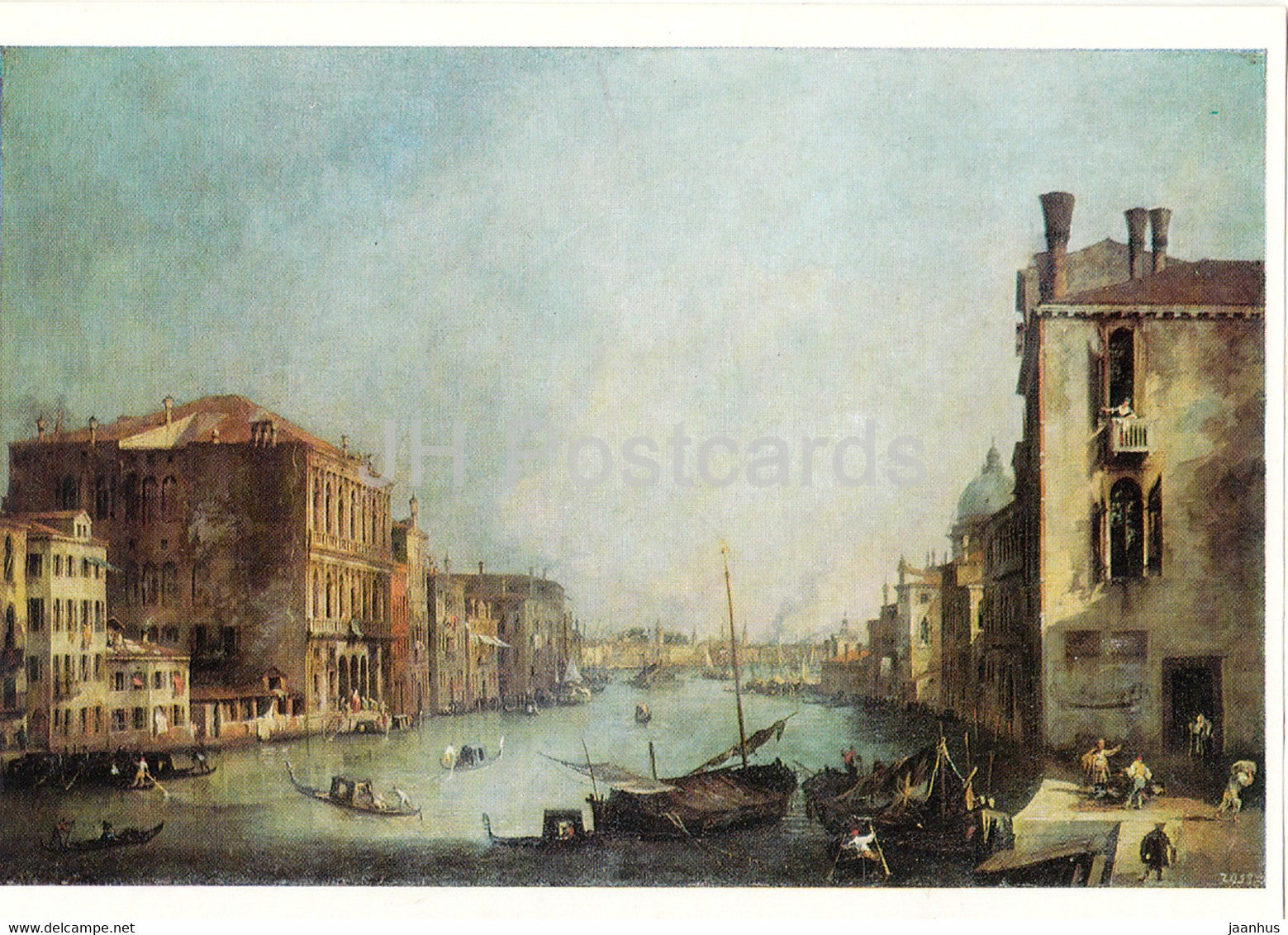 painting by Canaletto - Der Canal Grande in Venedig - Venice - Venezia - Italian art - Germany DDR - unused - JH Postcards