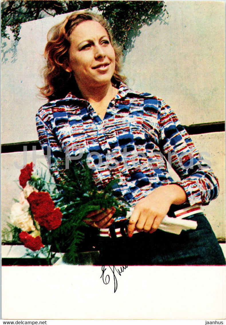 Elena Belova - fencing - Soviet champions - sports - 1974 - Russia USSR - unused - JH Postcards