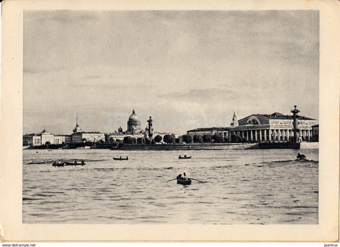 Leningrad - St. Petersburg - Vasilyevsky Island Promontory - 1963 - Russia USSR - unused - JH Postcards